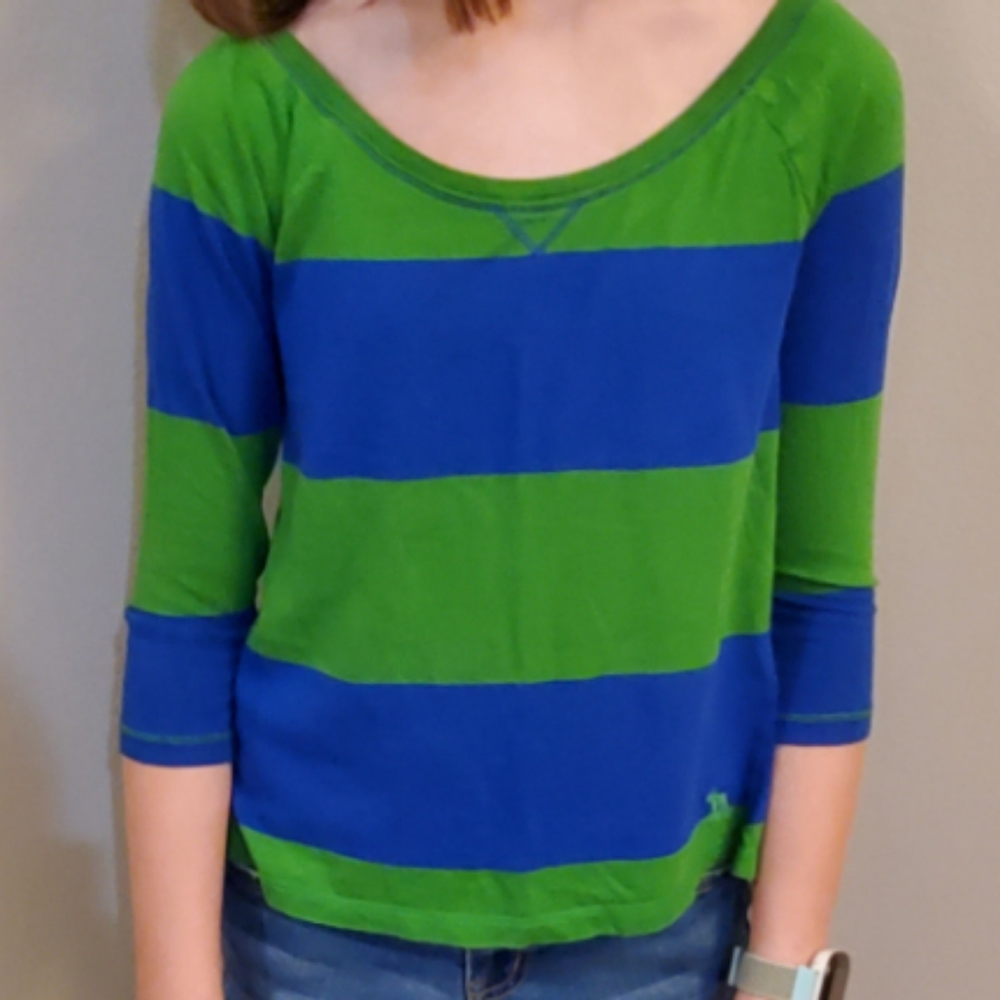 Abercrombie Kids Girls Striped Shirt Size L